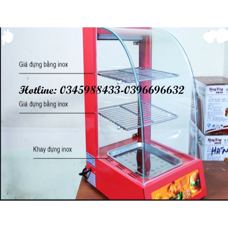 Tủ hâm nóng gà rán KFC- 1 khay đỏ