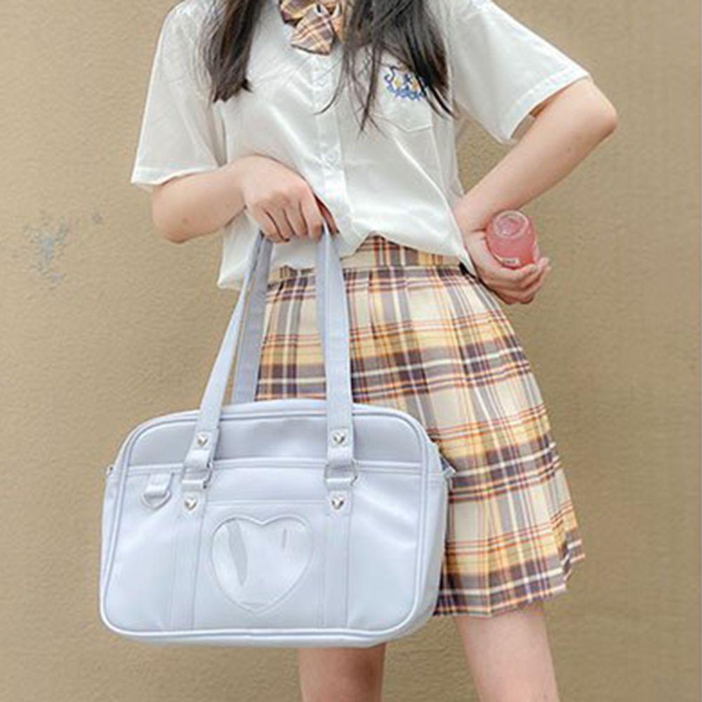 Túi Xách Da Pu Cỡ Lớn Phong Cách Preppy Thời Trang Cho Nữ