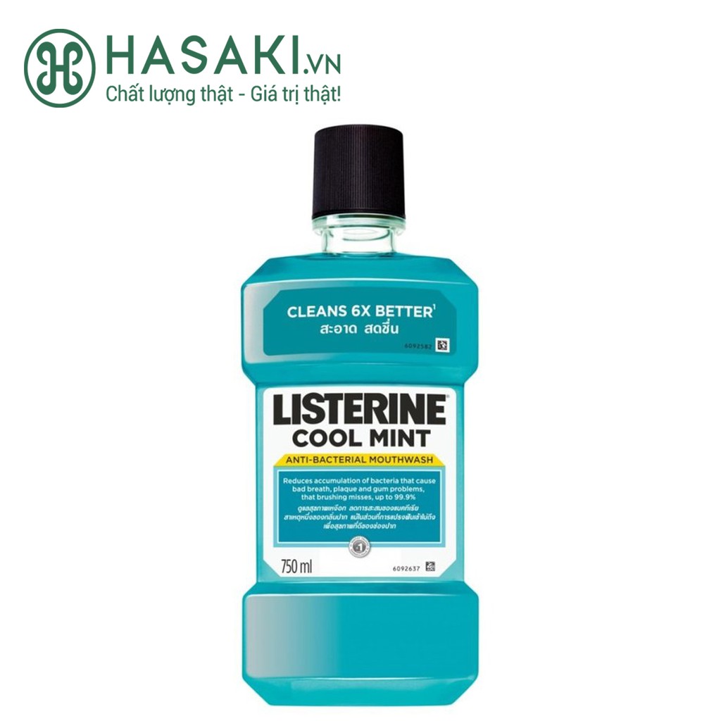 Nước súc miệng LISTERINE Bạc hà the mát  Coolmint Listerine