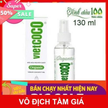 [Chai Xịt] Dầu Dừa 100% Nguyên Chất Vietcoco 130ml