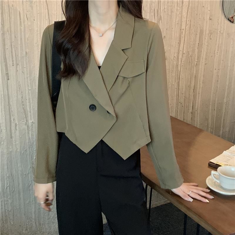 Áo Khoác Nữ Dáng Ngắn Phong Cách Thời Trang Mùa Thu Mới