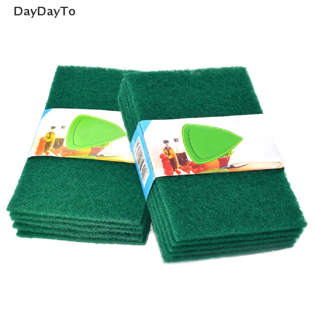 Daydoyto Bộ 5 Miếng Vải Lau Chén Dĩa Màu Xanh Lá Cây Dùng Tại Nhà