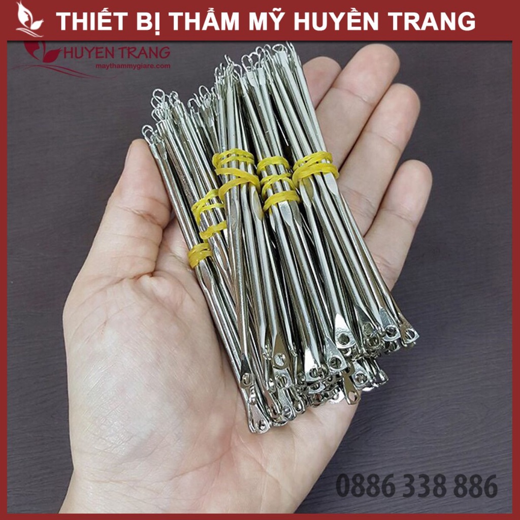 10 Que Nặn Mụn 2 Đầu Dài 10cm Siêu Rẻ - Thẩm Mỹ Huyền Trang NANOCEE