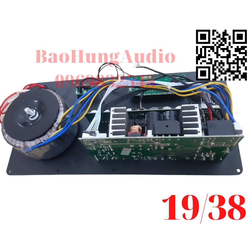 Bo mạch công suất lớn nguồn xuyến T20 19/38 chuyên lắp cho loa kéo đôi, loa kéo đơn 4 tấc 5 tấc.