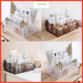 Thanh Lý Khay Đựng Mỹ Phẩm 3 Ngăn Anhome, Kệ Đựng Trang Sức, Son Môi, Sơn Móng Tay MiKa Trong