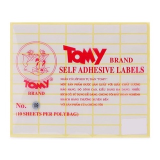 1 Tập Nhãn dán TOMY nhiều cỡ