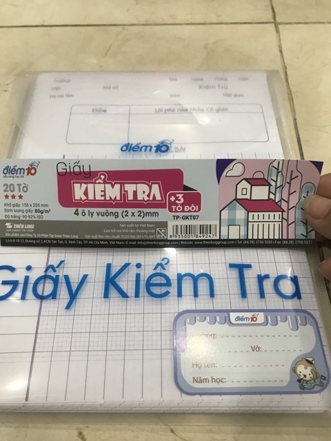 Giấy kiểm tra TP-GKT07