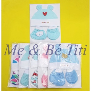 Bộ NÓN bao tay chân cho bé sơ sinh (1 nón+1 đôi tay+1 đôi chân)