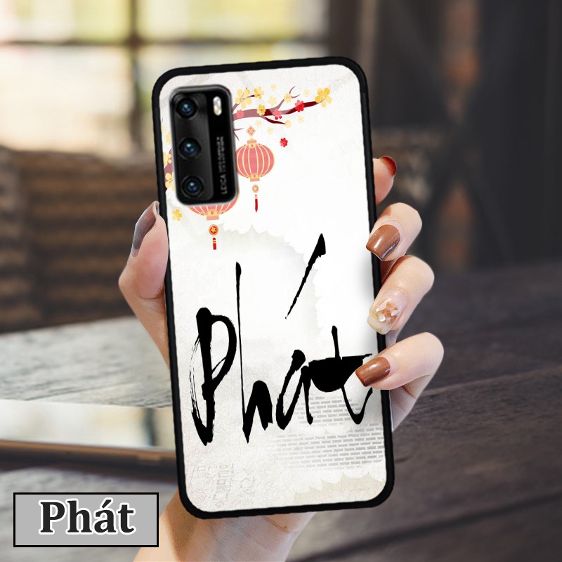 Ốp lưng kính 3D Huawei P40- hình  in chữ thư pháp ý nghĩa