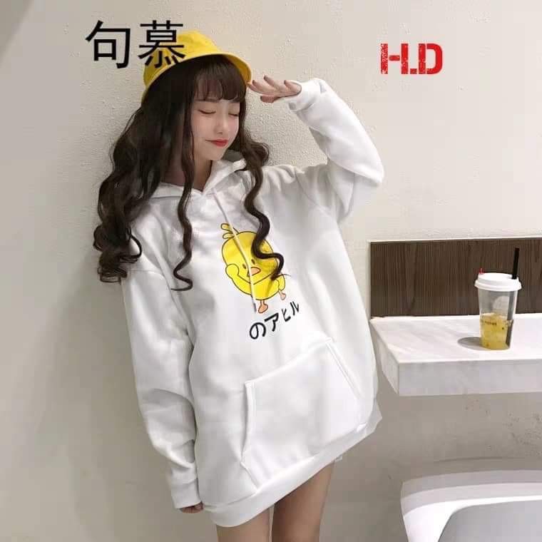 Áo hoodie vịt chữ nhật HDA1120