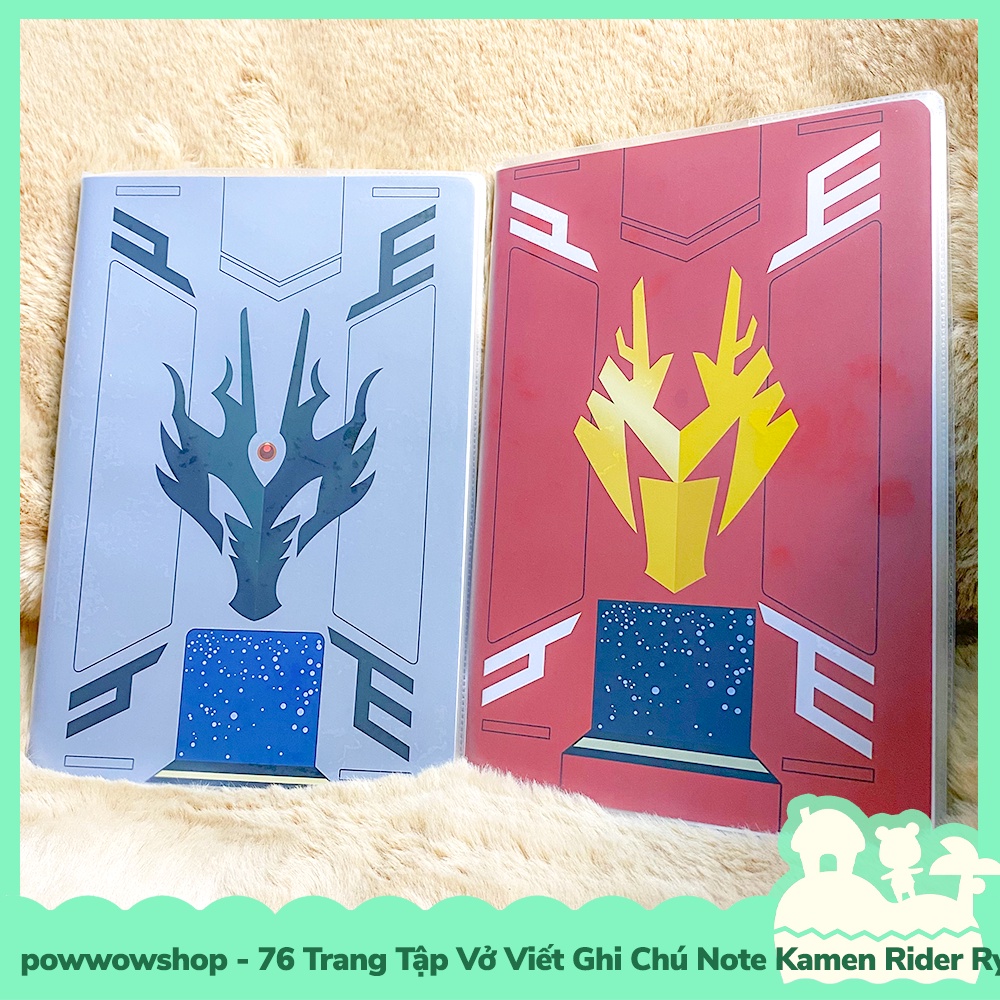 [Sẵn VN - Hỏa Tốc] 76 Trang Tập Vở Sổ Dùng Để Viết Ghi Chú Note Kamen Rider Ryuki Biểu Tượng Symbol