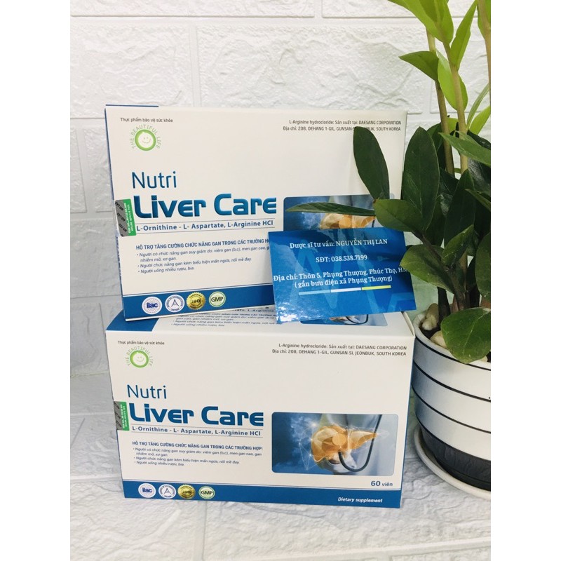 [Nutri Liver care] Tăng cường chức năng gan, mát gan, giải độc gan