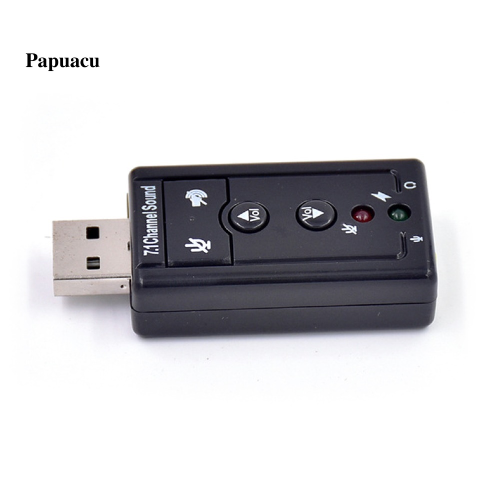 CHANNEL Bộ Chuyển Đổi Âm Thanh Pa Usb External 7.1 Kênh 3.5mm Cho Pc