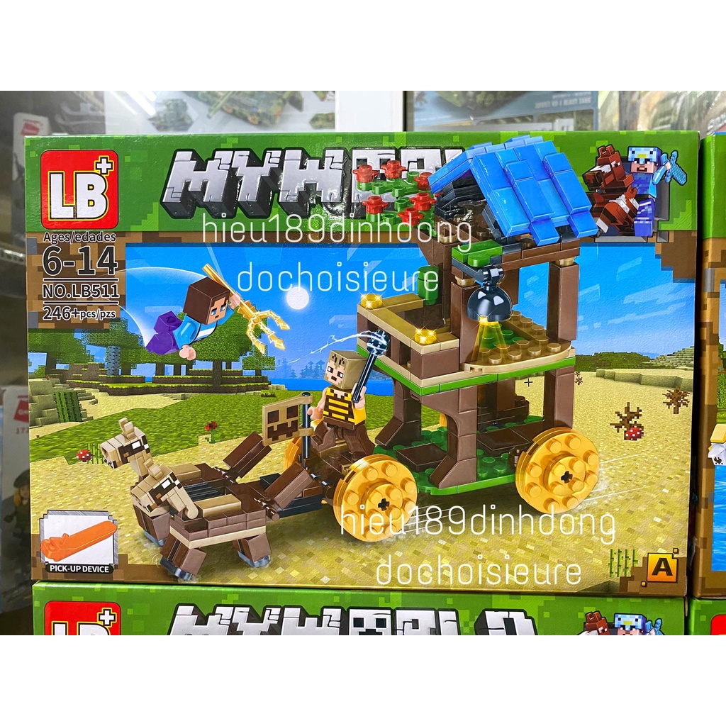 Lắp ráp xếp hình non Minecraft My World thợ săn quái vật LB 511
