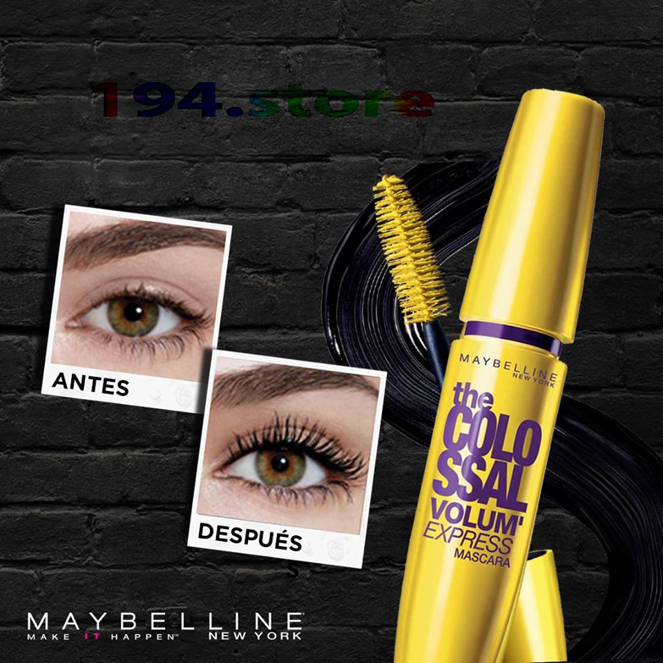 Mascara Maybeline Volum Express 7x( vàng) - Không lem - không nhòe - giúp hàng mi cong dài tự nhiên