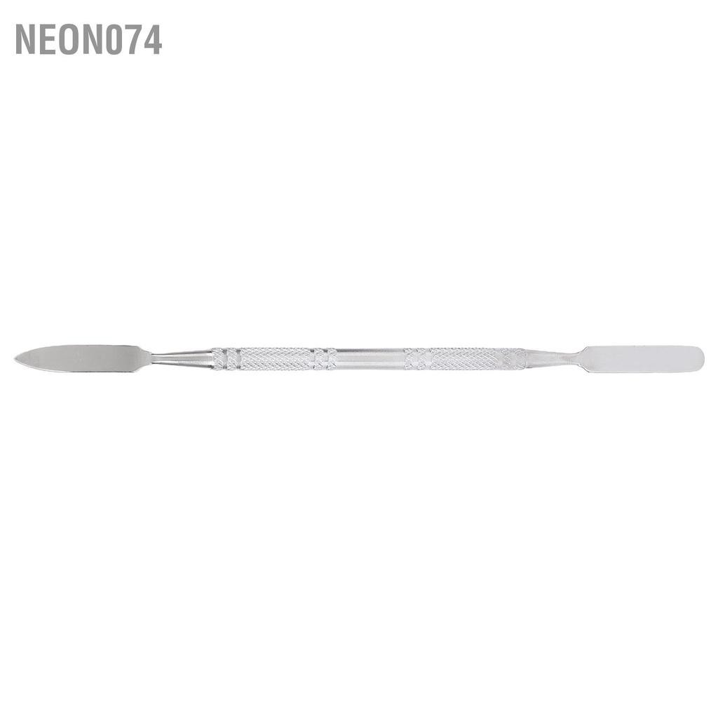 Neon074 Bảng trộn trang điểm Thìa thép không gỉ Sơn bột màu Son môi Tấm