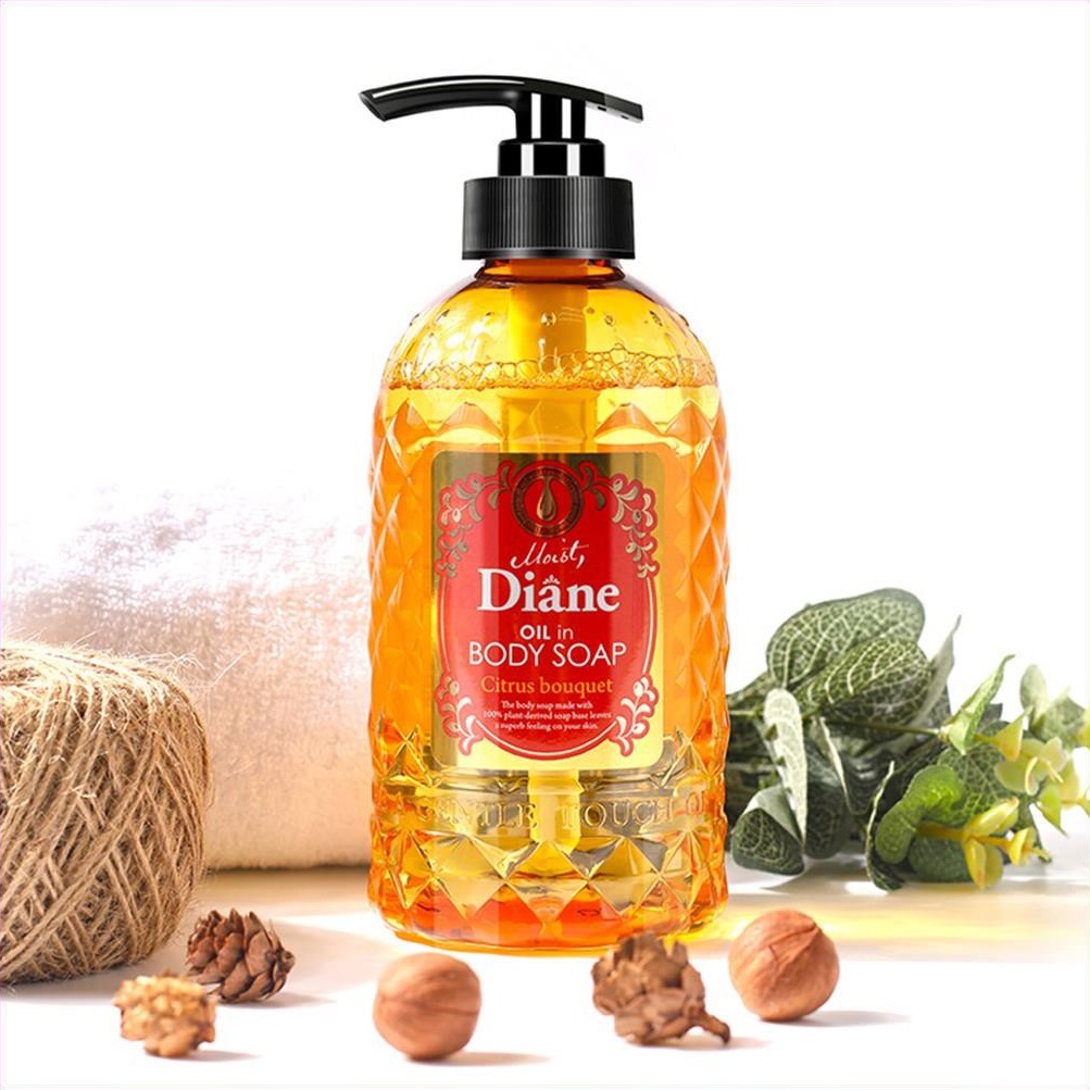 Sữa tắm dưỡng ẩm mềm da Diane Oil in Body Soap Nhật Bản 500ml hàng chính hãng