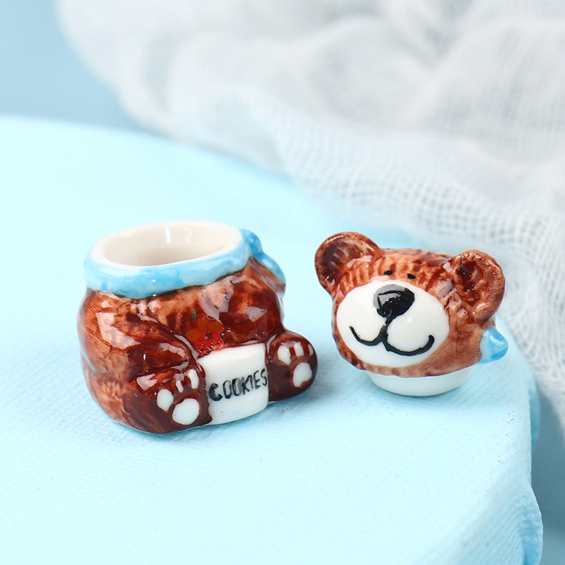 Lọ Thủy Tinh Đựng Kẹo Đồ Ăn Vặt / Đồ Ăn Vặt Trang Trí Nhà Búp Bê Tỉ