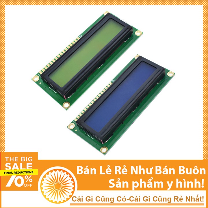 Màn Hình Xanh Lá LCD 1602 Điện Áp 5V DC Sử Dụng Arduino