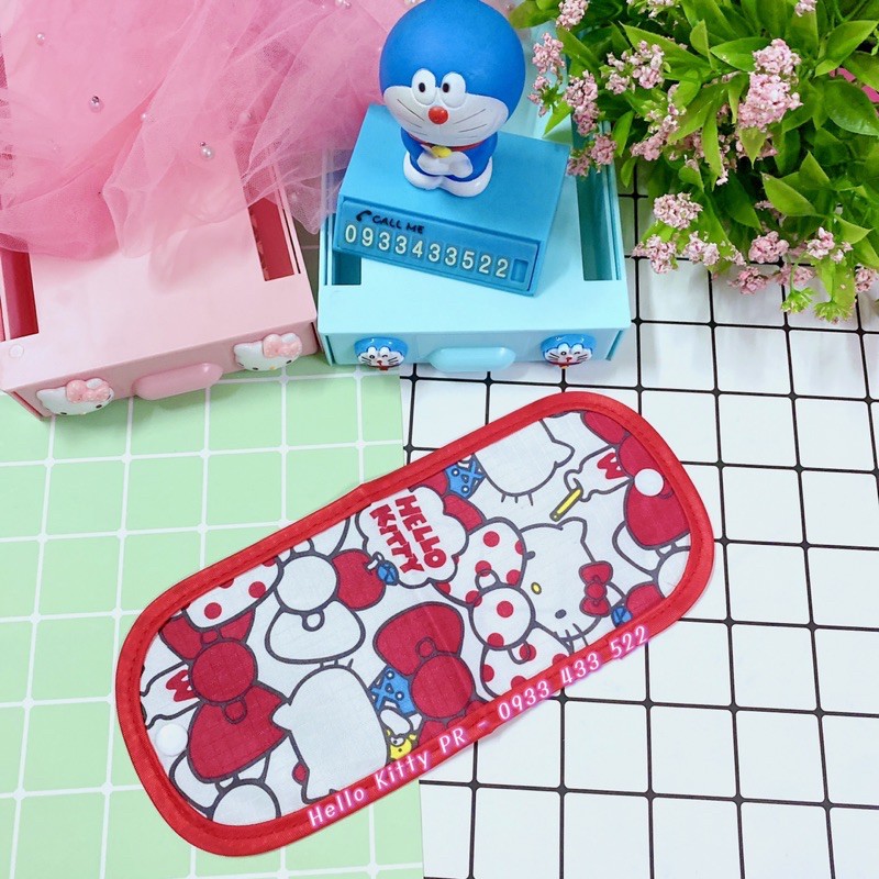 TÚI ĐỰNG KHẨU TRANG GẤP GỌN HELLO KITTY DOREMON DORAEMON