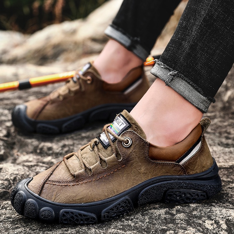 Large Size Autumn Mountain Men Breathable Outdoor Hiking Shoes Flexible