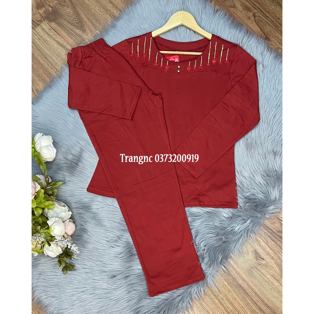 Đồ bộ trung niên nữ mặc nhà cho bà cho mẹ U40 U50 U60 làm quà tặng 20/10, mặc đi chơi, mặc tết
