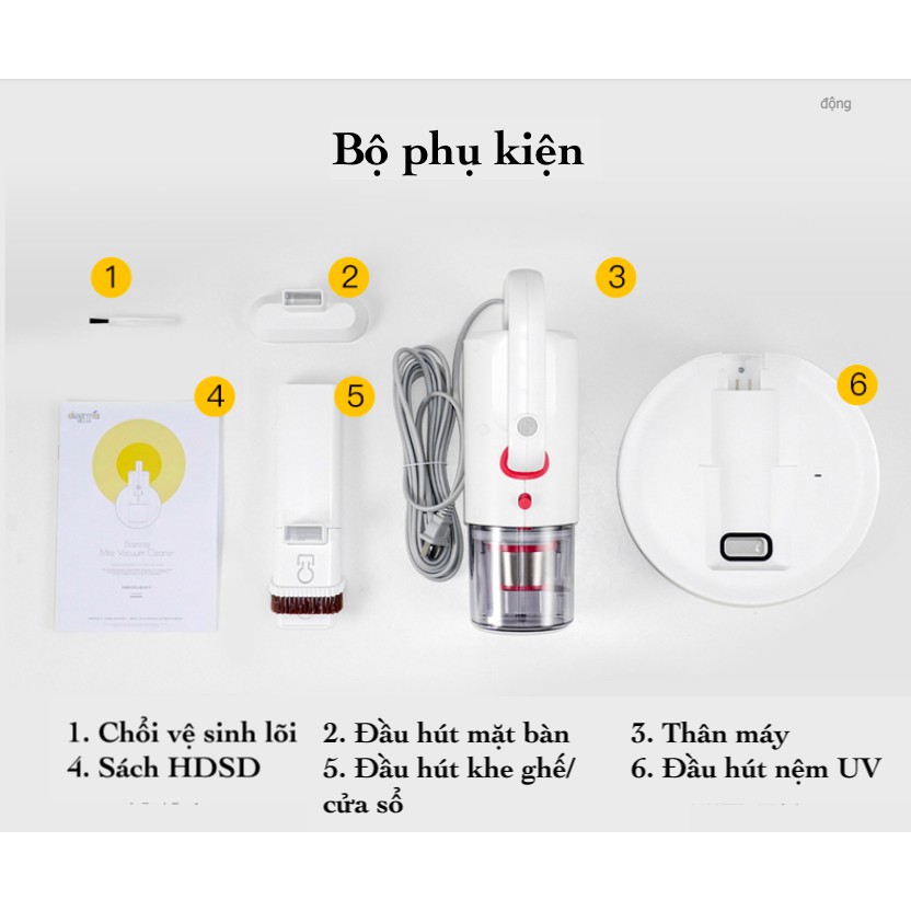 [BH 3 THÁNG] Máy hút bụi giường nệm diệt khuẩn Deerma | BigBuy360 - bigbuy360.vn