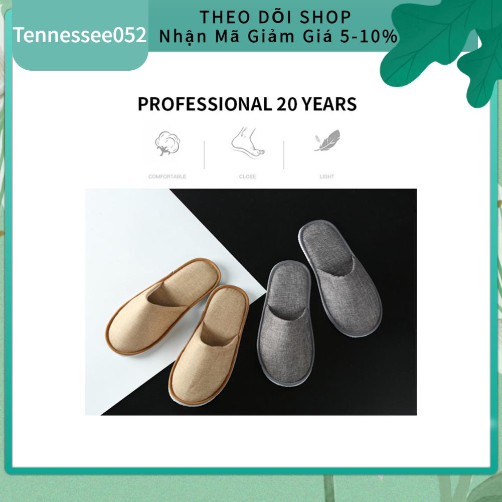 Dép Cotton Lanh Dày Dùng Một Lần Chống Trượt Tennessee052