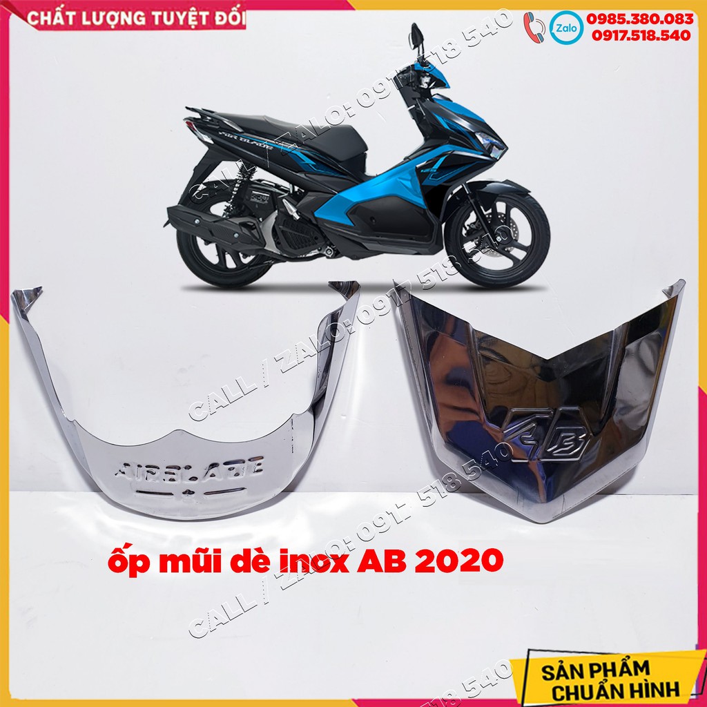 ✅ Ốp Mũi Dè Trước , Sau iNox Sh mode / Air Blade 2020 / Wave A / Wave Blade / Lead / Vision / Future Fi ( Gía 1 Cặp ) ✅