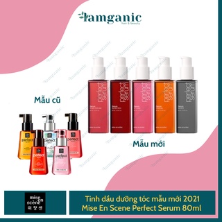 [Mẫu Mới 2022] Tinh Dầu Dưỡng Tóc Mise En Scene Perfect Serum 80ml phục hồi tóc chiết xuất từ dầu Argan