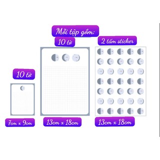 SET GIẤY NOTE VÀ STICKER DÁN (đọc kĩ thông tin sản phẩm)