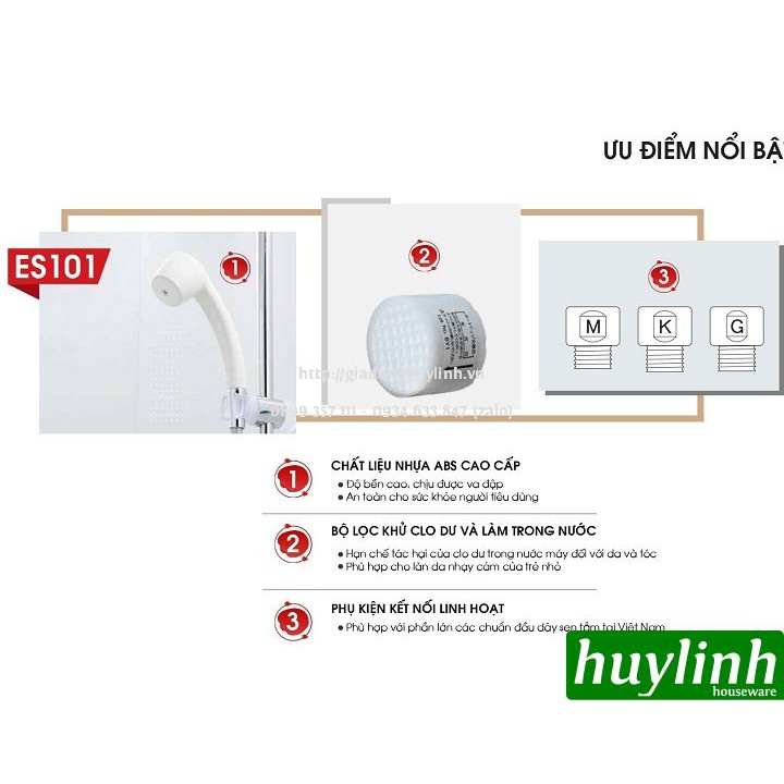 Thiết bị máy lọc nước vòi sen tắm Cleansui ES101 - Nhật Bản