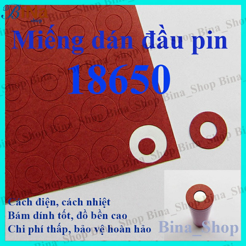 Miếng dán bảo vệ đầu dương pin 18650, miếng dán giấy cách điện