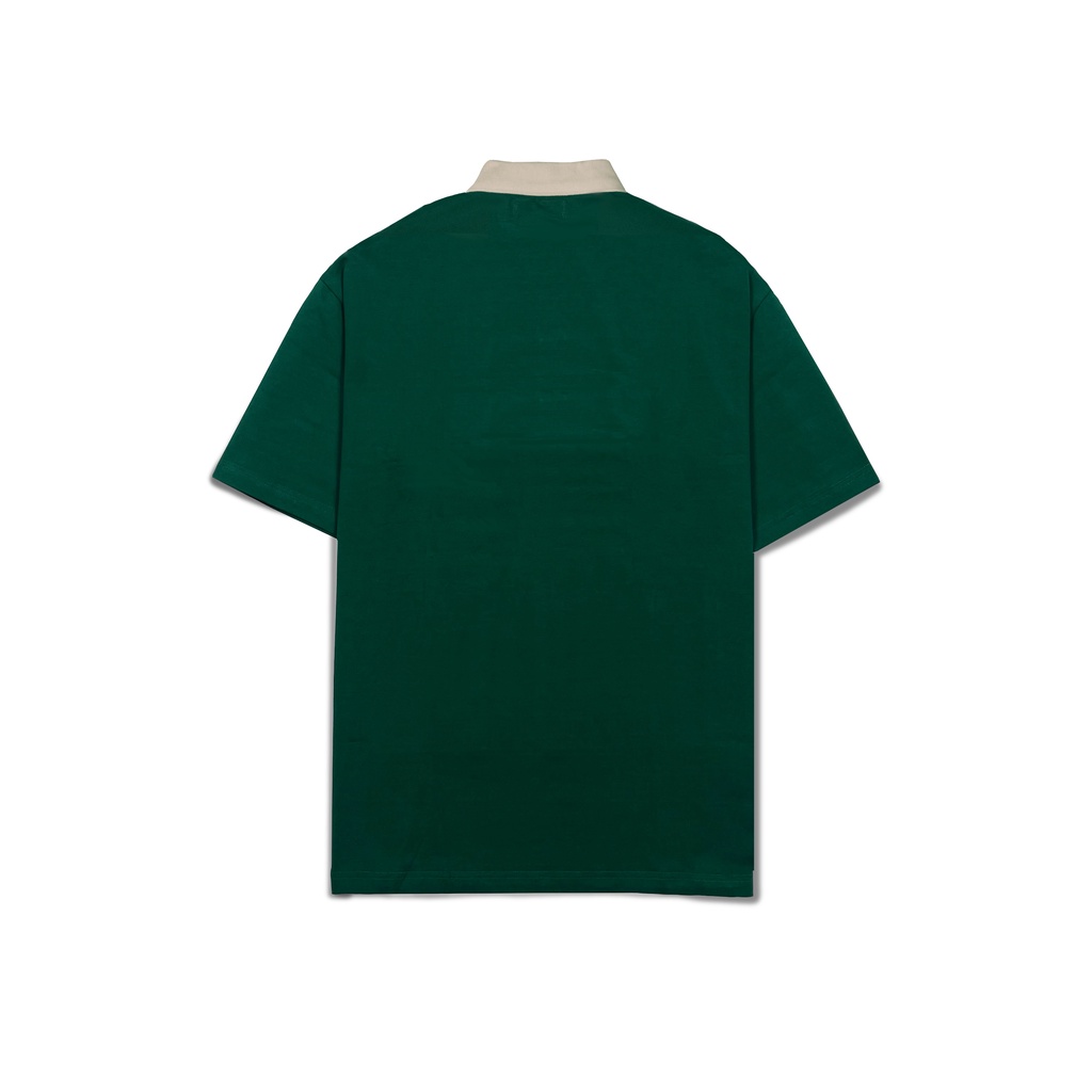 Áo thun Polo Unisex Eleven Original - Green  Logo EO in lụa