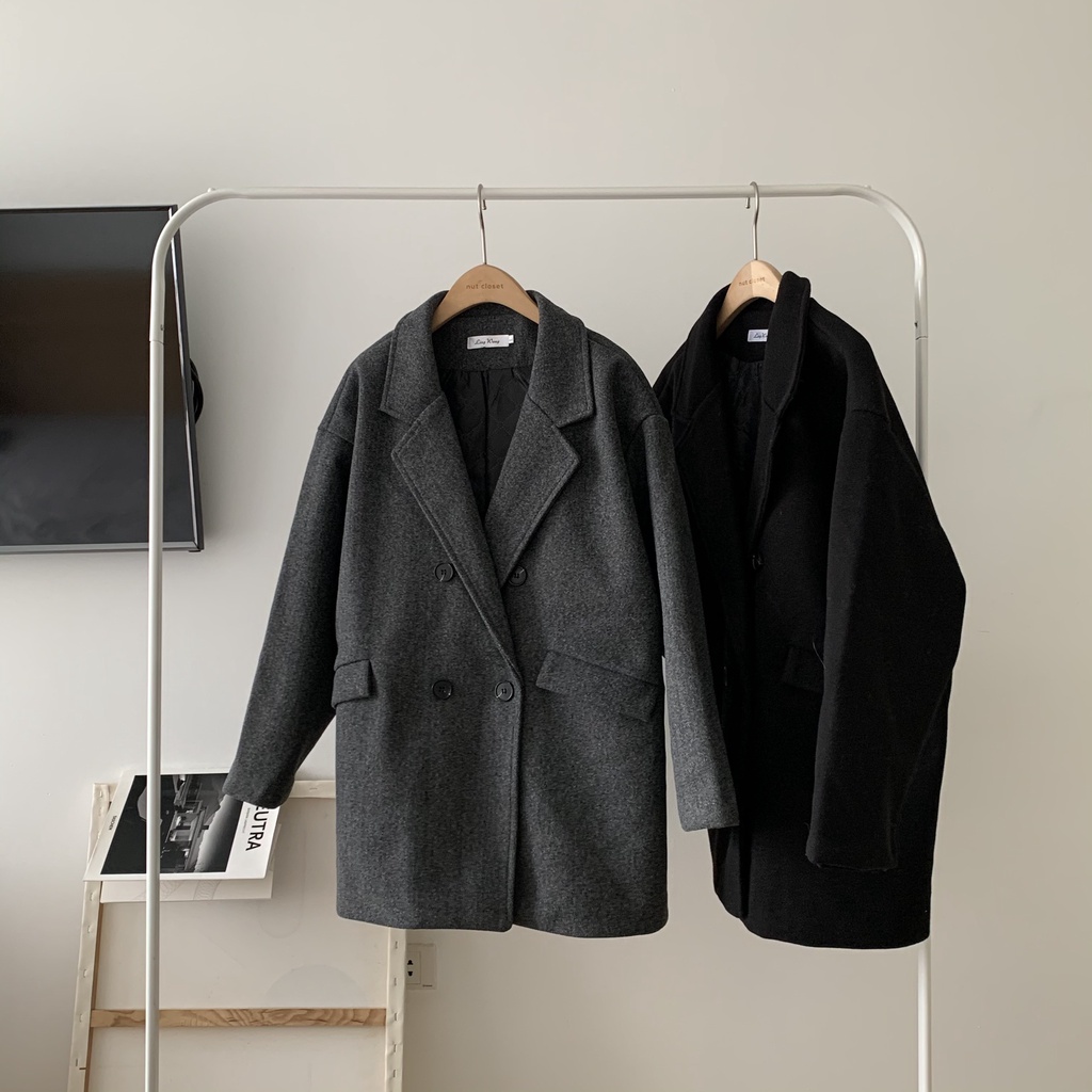 Áo khoác dạ nắp túi chéo _ A0305 | BigBuy360 - bigbuy360.vn