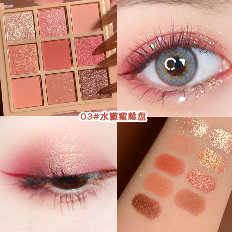 [Hàng mới về] Bảng phấn mắt màu nhũ lấp lánh thời trang nhẹ nhàng phù hợp cho người mới học trang điểm | BigBuy360 - bigbuy360.vn