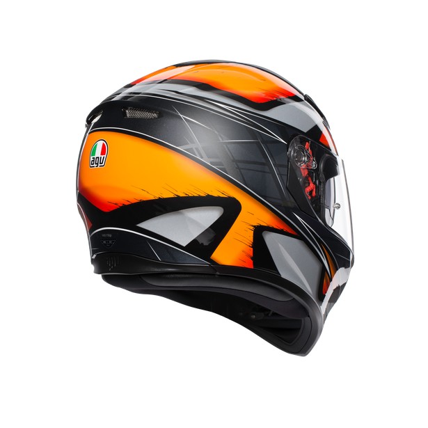 Nón K3-SV AGV LIQUEFY ORANGE/BLACK