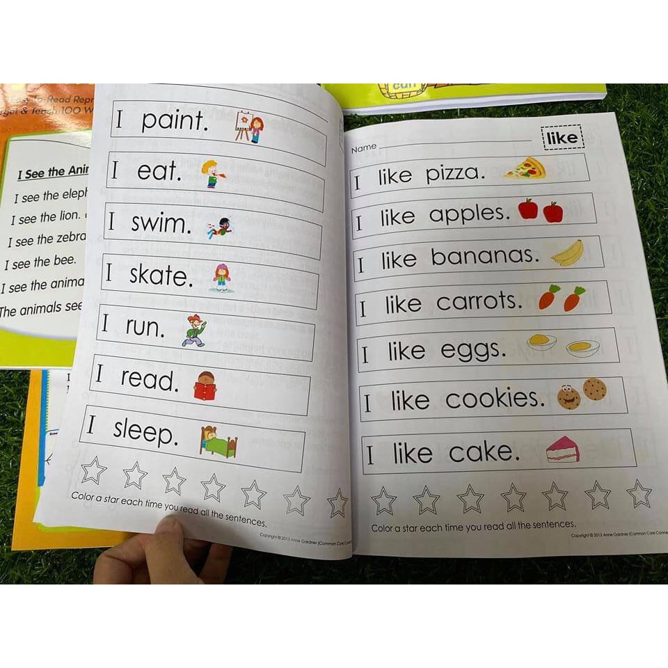 Combo 4 Q Sight Word Khổ A4 Có File Nghe