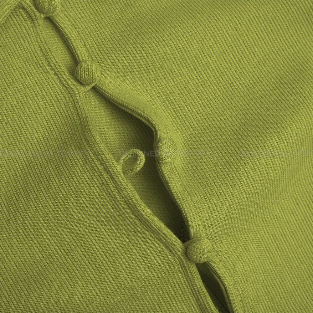 Áo croptop nữ body TOPTIFY ngắn tay phối nút bọc cổ bẻ Kylee Top AC103 | BigBuy360 - bigbuy360.vn