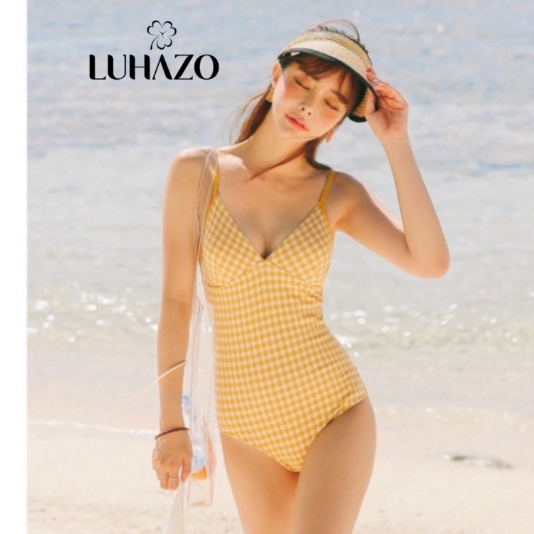 Bikini 1 Mảnh liền thân LUHAZO 2 dây nâng ngực kèm mút che bụng bigsize Chất Đẹp Quảng Châu Hàn Quốc 2390 K1T4-1