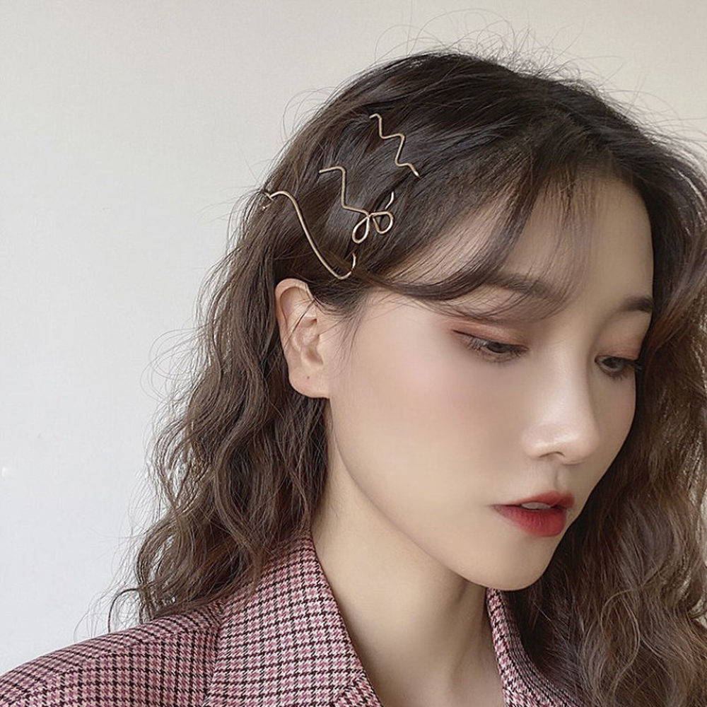 Kẹp Tóc Họa Tiết Hình Học Thời Trang Cho Nữ