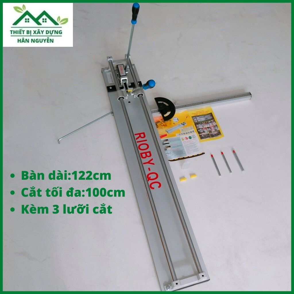Bàn cắt gạch Ryobi QC 1M,bàn dài 122cm dùng cắt gạch 100cm,máy cắt gạch đẩy tay