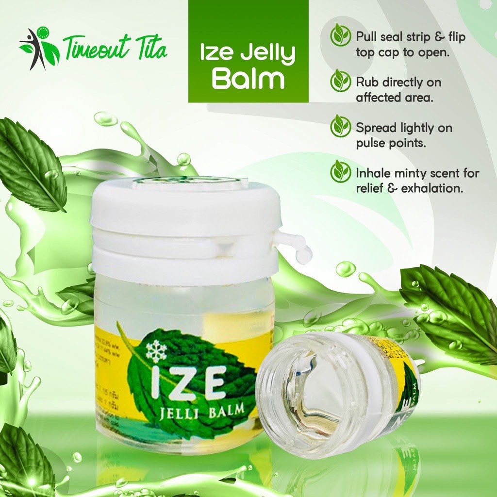 Dầu Gió Hít Thông Mũi Bạc Hà Ize Jelli Balm Thái Lan 7G