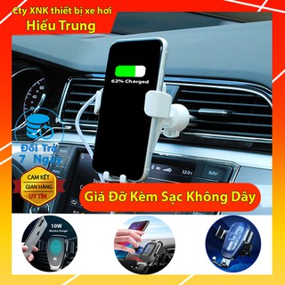 Giá đỡ điện thoại kèm xạc không dây giống Kẹp điện thoại trên ô tô dạng Giá đỡ kẹp