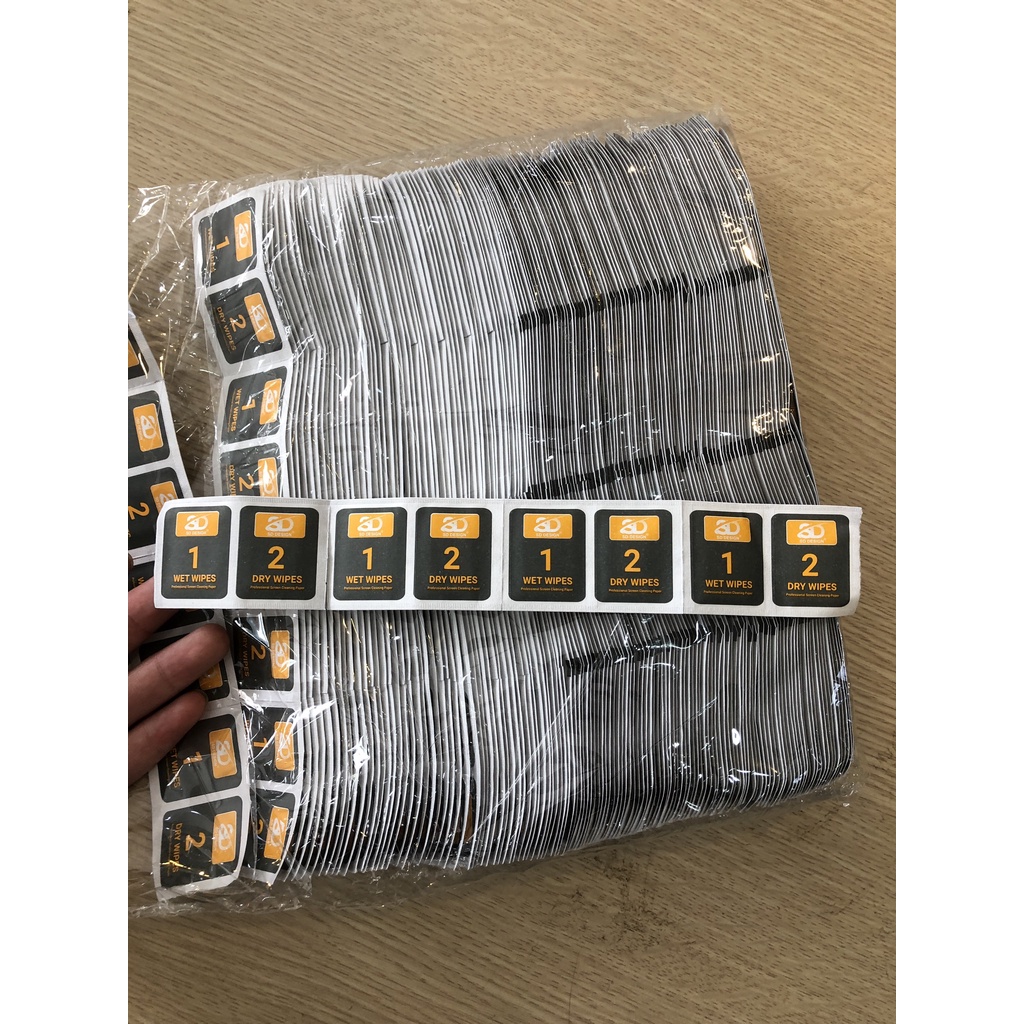 Giấy lau chính hãng SD Design Cho Kính Cường Lực iphone vệ sinh màn hình điện thoại, ipad, kính mắt hỗ trợ lau sạch bụi