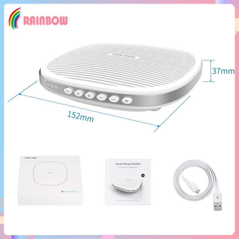 [RAINBOW]White Noise Sound Machine Spa Easy Sleep Baby Relax Therapy for Kids
