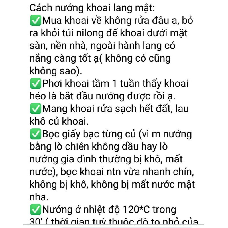 Khoai Lang Mật Chuẩn Tà Nung Đà Lạt  ở TP HÀ NỘI.