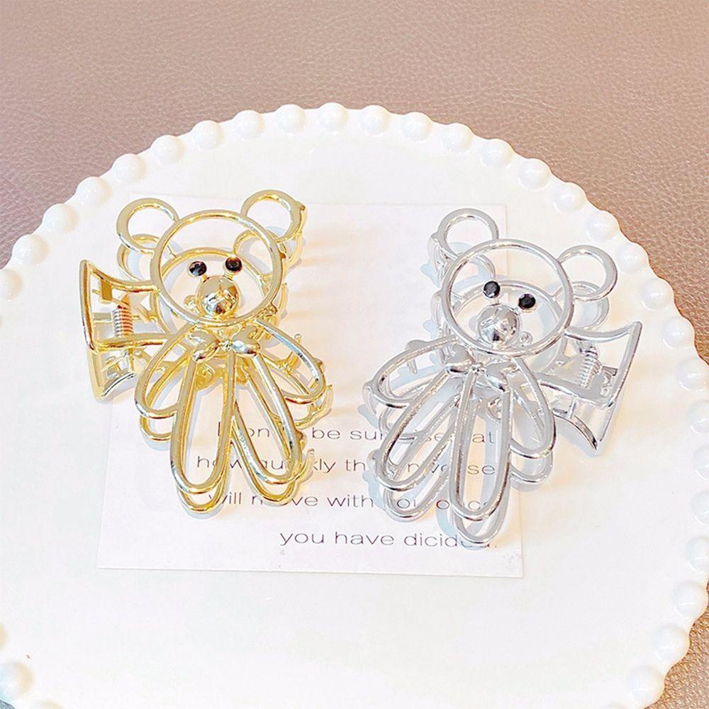 ANEMONE Kẹp Tóc Hình Móng Vuốt Gấu Bằng Hợp Kim Thiết Kế Đơn Giản Dễ Phối