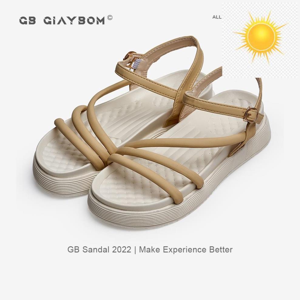 🤾👷 Giày sandal nữ giayBOM quai dây đế bằng cao 4 cm B1157 🤾👷