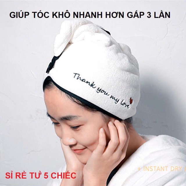 Khăn quấn, lau khô tóc siêu tốc